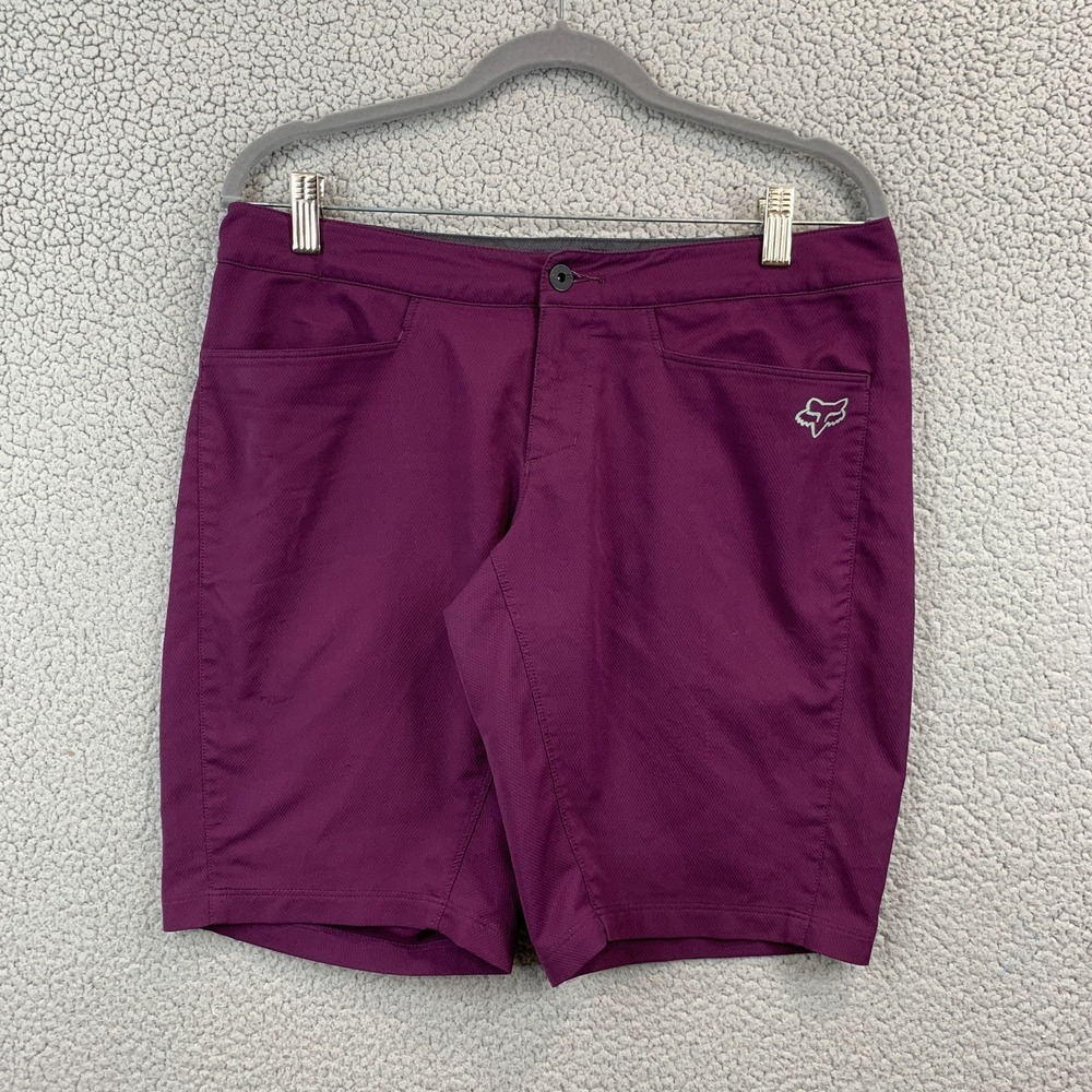 Fox Racing Shorts Womens Medium Purple Ripley MTB Cycling Performance Outdoor
